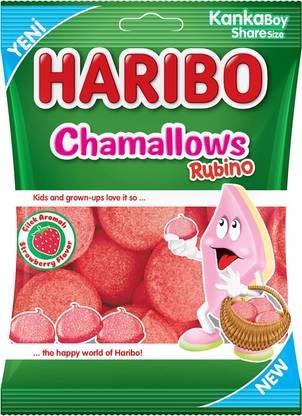 Haribo Chamallows Rubino Imported Strawberry Marshmallow