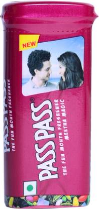 Pass Pass Mouth Freshener|10 in 1 pack | contains MEETHA MAGIC FLAVOUR, MEETHA MAGIC MEETHA MAGIC Mouth Freshener