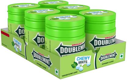Doublemint Chewymints Pot, Mouth Freshener Peppermint Flavour, Mouth Freshener