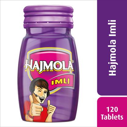 Hajmola Digestive - 120 Tablets (Imli Flavour) | Tasty & Chatpata | Ayurvedic Imli
