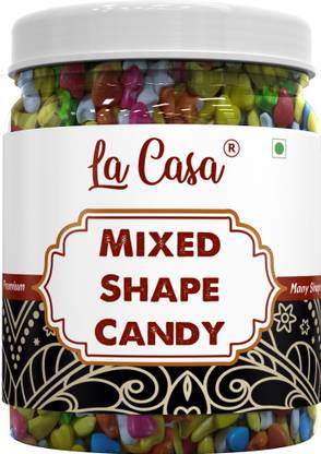 La Casa Mixed Shape Candy | Star, Heart, Banana Shaped Colourful Sweet Candies | Sweet Candy