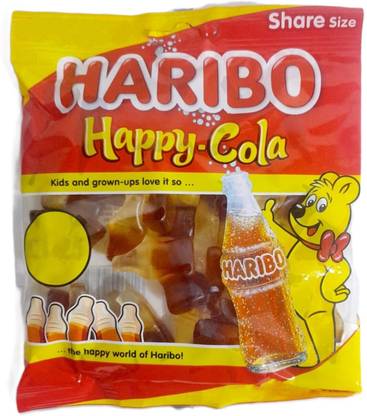 Haribo Happy Cola Gummy (THE ORIGINAL TASTE) (IMPORTED FROM GERMANY) Cola Jelly Candy