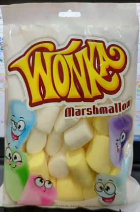 Wonka Yellow & White Halal Marshmallow