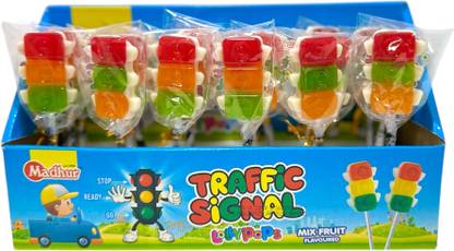Madhur TRAFFIC SIGNAL Mix Fruits Lollipop
