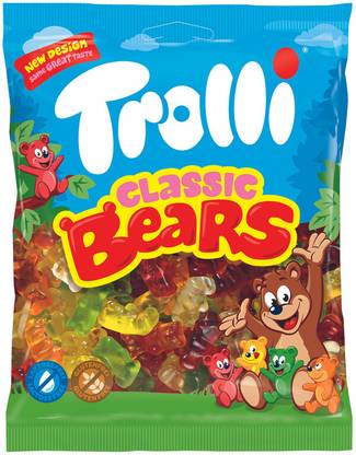 Trolli Happy Bears Day Perfect for Kids (Pack of 1, 100gm) Sweet Jelly Candy