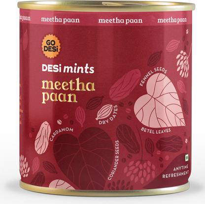 GO DESi Meetha , Desi Mints, Refreshing, Mukhwas Paan Mouth Freshener