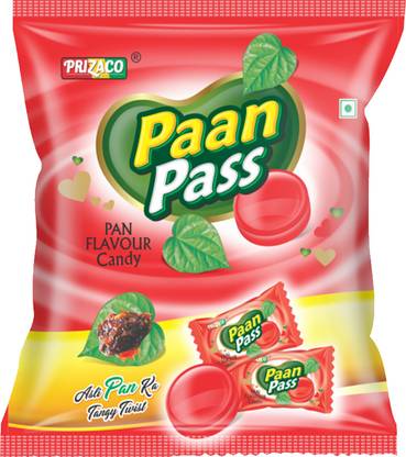Prizaco PAANPAAS Flavour Candy Toffee Packet For Kids PaanPaas Candy