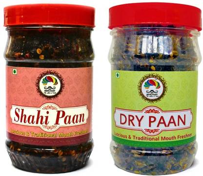 Mr. Merchant Shahi Paan and Dry Paan Combo mukhwas mouth freshener (Banarasi / Calcutti Mitha Paan) Sweet Mouth Freshener