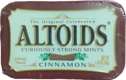 Altoids Curiously Strong Mints Cinnamon Pouch, 50 g Cinnamon Mouth Freshener