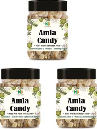 Nature's Bridge Dried Amla Candy, Organic Dry Indian Gooseberry Fruit Without Added Preservative Amla Candy