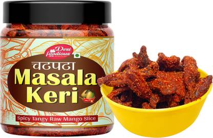 Desi foodious Chatpata Masala Keri Spicy Dried Pickle Pack, Kachhi Kairi Pachak, Dry Pickle Sour Candy