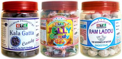 VTC Digestive Natural Kala Khatta Toffee, Fruit Jelly Candy Or Ram Ladoo/Laddu Imli, Fruit Candy