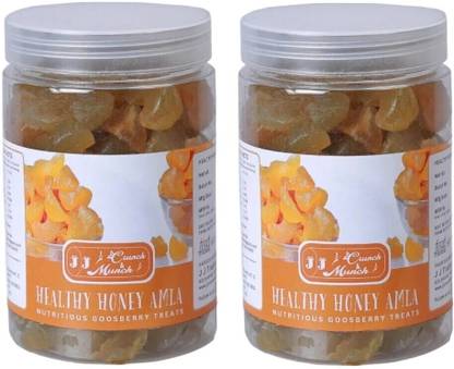 J J crunch N munch Purely Honey Processed Sugar-free Dry Amla Candy