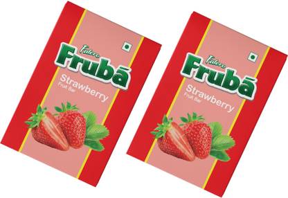 Falero Fruba | Strawberry Fruit Bar 360g | 33% Fruit Pulp| 24 Bars in one box|pack of 2 Strawberry Candy Bar