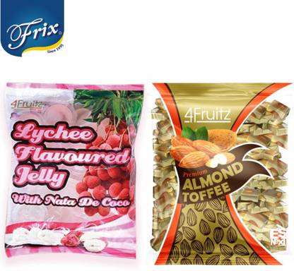 FRIX Premium Almond Toffee & Lychee Flavored Jelly E-4