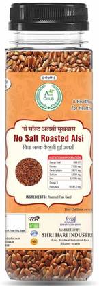 AGRI CLUB Roasted Alsi Without Salt 100gm simple Mouth Freshener