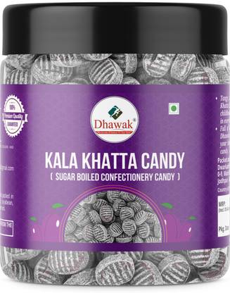 Dhawak Kala Khatta Candy | Flavoured Candy| Kala Khatta Toffee | Jar Pack Kala Khatta Candy