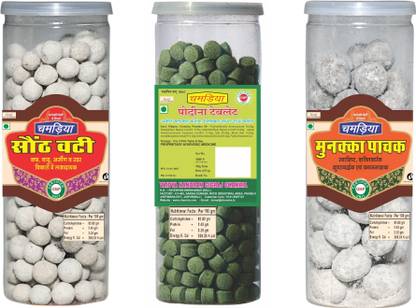 CHAMRIA sonth vati PUDINA TABLET MUNAKKA PACHAK Home Made Mukhwas Mouth Freshener | Hygienically Prepared And Packed | (600g) sonth vati PUDINA TABLET MUNAKKA PACHAK Mouth Freshener