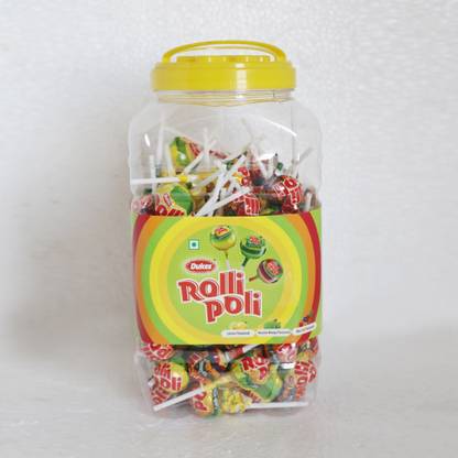 Dukes Rolli-Polli Assorted Mixed fruit Lollipop
