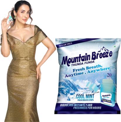 Mountain breeze Coolmint Fresh 7 Breath Strip Mint Mouth Freshener