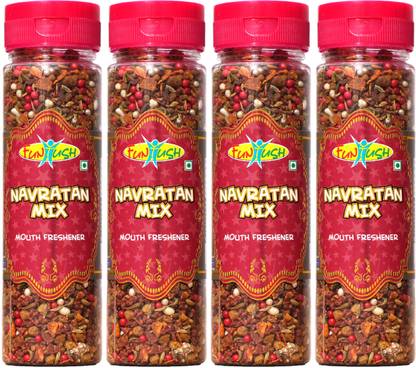Funtush Navratan Mix Mukhwas 90 grams Bottle | Mouth Freshener | Nine Items Mukhwas Mint Mouth Freshener