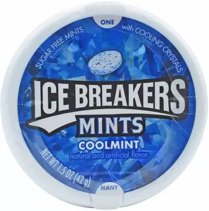 Icebreakers Sugar Free Mints , Coolmint Mouth Freshener