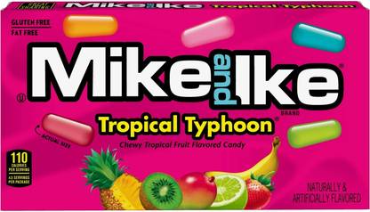 mike and ike Tropical Typhoon | Chewy Assorted Fruit Flavoured Candy