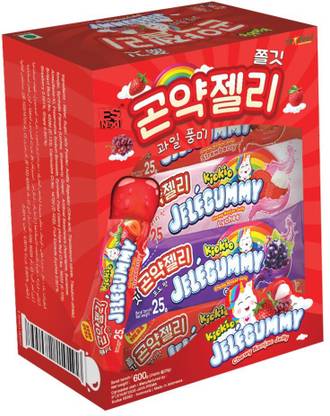 Esnext KioKio Jelegummy Chewy Konjac Jelly (Strawberry,Lychee,Grape) - Pack of 1