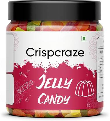 crispcraze Jelly Candy | Mix Fruits Jelly | Juicy Jellies - Jar Pack (Mix Fruit Jelly 250g) jelly flavor, mango, orange Jelly Candy