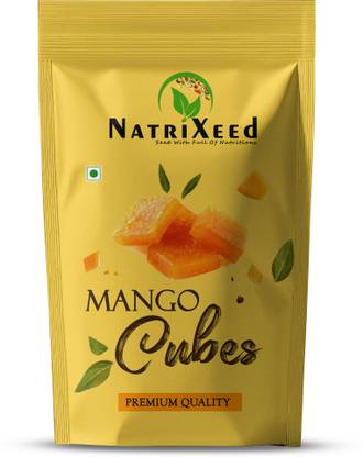 Natrixeed Mango Cubes | Dried Mango Slices | No Added Sugar | Fruit Without Sugar | Mango Candy