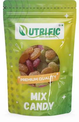 Nutrific Mix Candy | Khati Meethi Goli | Mix Fruit Candy Khati Mithi Candy Orange, Litchi, Pepper, Lemon, Paan, Pineapple, Mint Candy