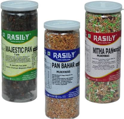rasily Majestic Pan , Pan Bahar & Rangeela mukhwas combo pan, Pan Mukhwas, coriander seeds, calcutta pan, fennel Mouth Freshener