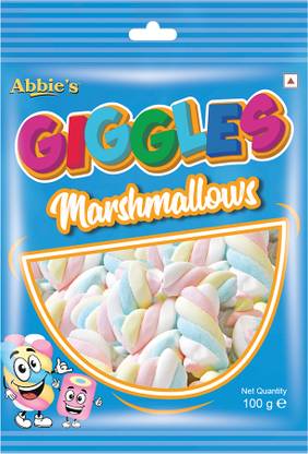 Abbie's Giggles Twister Shaped Marshmallows Multi-Flavoured, Gluten Free, Multi Flavour Marshmallow