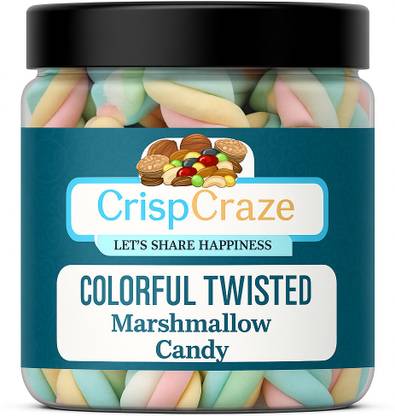 crispcraze marshmallow candy / strawberry vanilla 100 gm /(50pieces) strawberry, vanilla Marshmallow