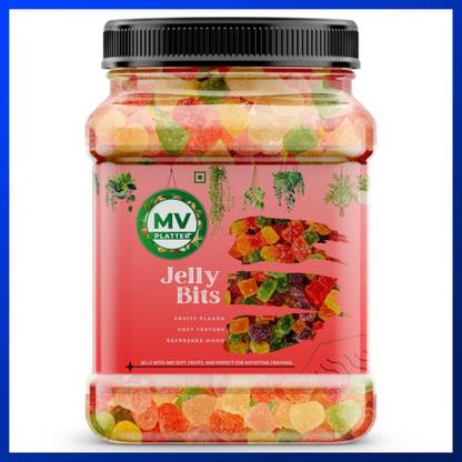 Mv platter Delicious Jelly Bites for Snacking and Desserts Fruity Jelly Beans