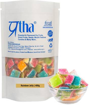 Pratha RAINBOW JELLY 400GMS | Multi-Color Sugar Jelly | MIX Jelly Candy