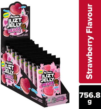 Alpenliebe Juzt Jelly Heart Strawberry Soft Candy Strawberry Jelly Candy