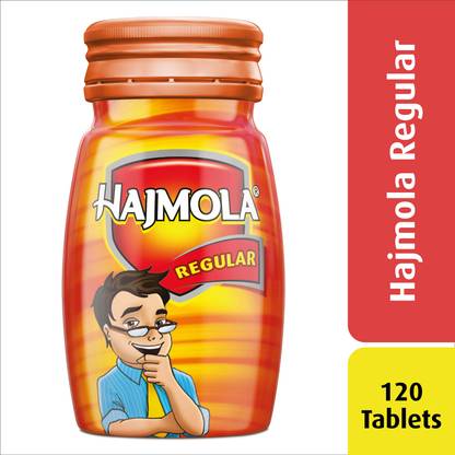 Hajmola Digestive - 120 Tablets (Regular Flavour) | Tasty & Chatpata | Ayurvedic Regular