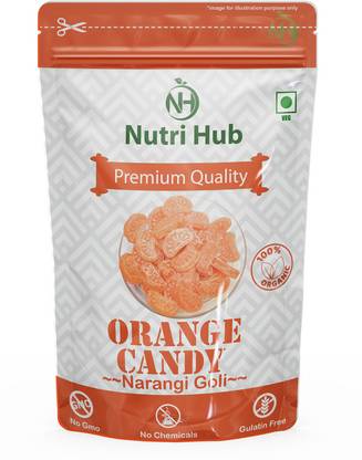 Nutri Hub Orange Candy | Narangee Candy | Narangee Toffee Orange Candy
