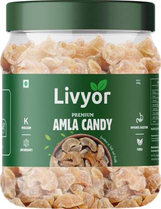 LIVYOR Dried Amla Candy | Awla Indian Dry Gooseberry Amla Candy