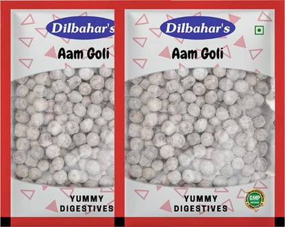 Dilbahar Yummy Digestive Aam Goli 400g Pack of 2 Mango