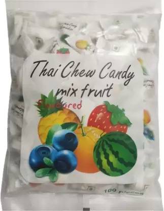Haoliyuan Thai Chew Candy 100pcs (Imported) Mixed Candy (350 g) Mixed fruits Candy