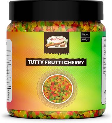 spice n dice Multicolor Tutti Frutti | Fresh Cherries for Cakes Prunes