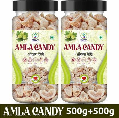 SRC Creations Dried Amla Candy | High in Vitamin C | Dry Indian Gooseberry Fruit 1 kg Sweet Candy