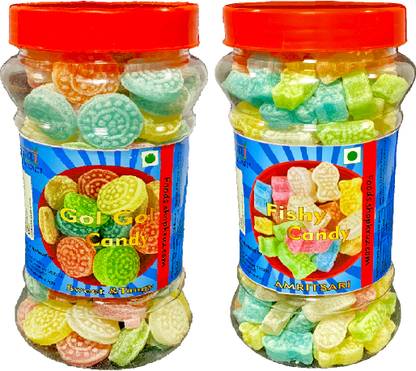 foods.shopkruz Gol mol Sugar candy colorfull with Different flavours in 1 pack different flavours Toffee