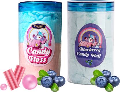 POPCORN&COMPANY Candy Floss Buddhi ke Baal Unicorn, Blueberry Cotton Candy