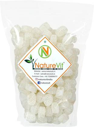 Nature Vit Litchi Flavour Candy, 400g | Juicy, Sweet Mouth Freshener for Kids & Adults Litchi Toffee