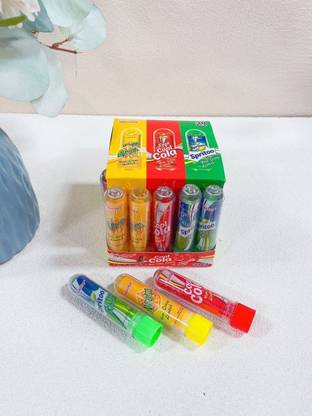 SATASTE Soft Drink Flavors New Crazy Lipstick Candy 30pcs/box JellyCandy TastyJelly Mirinta, Cool Cola, Spritoo Jelly Candy