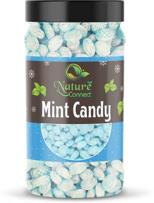NATURE CONNECT Mint Flavour Candy|Khatti Mithi Goli |Mint Toffee|Jar Pack Mint Candy
