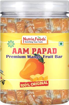 Nutriefoods Aam Papad | Premium Mango Fruit Bar, Mango Toffee Mango Toffee